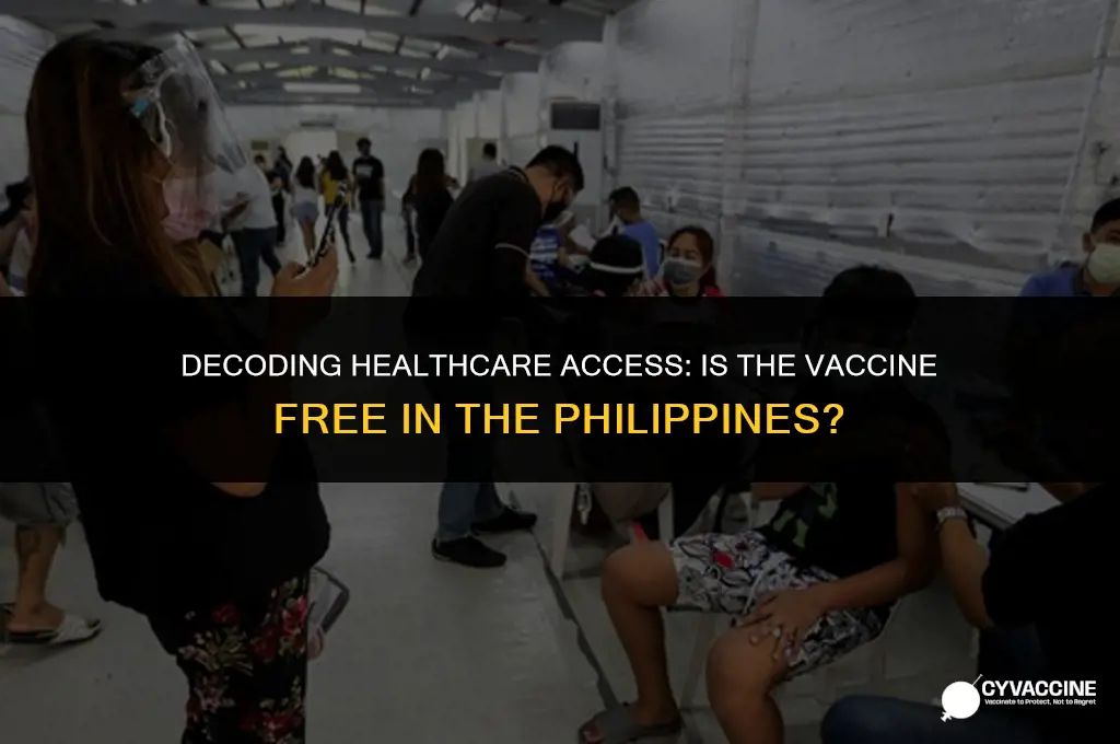 is the vaccine free in philippines
