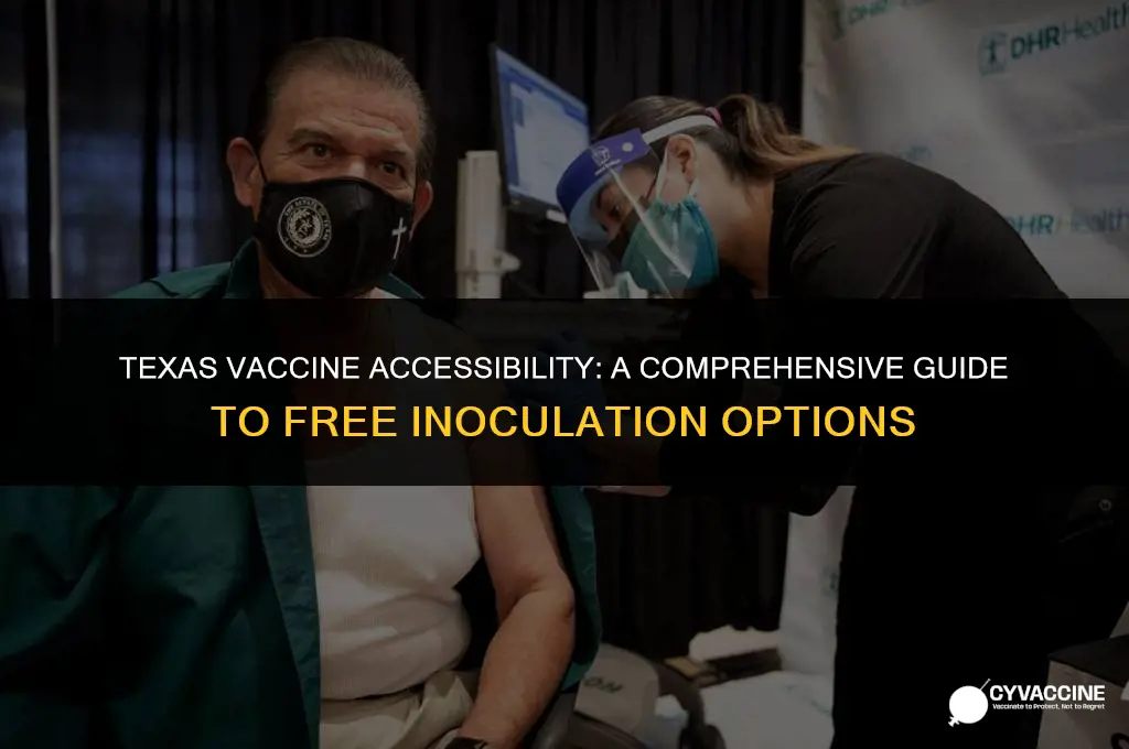 is the vaccine free in texas