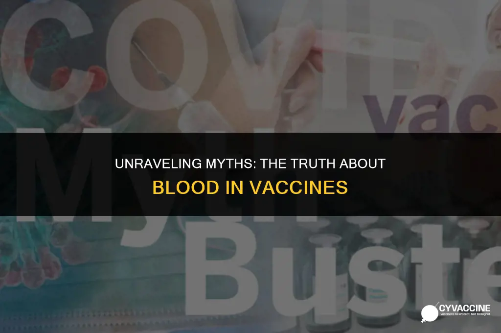 is the vaccine made with blood