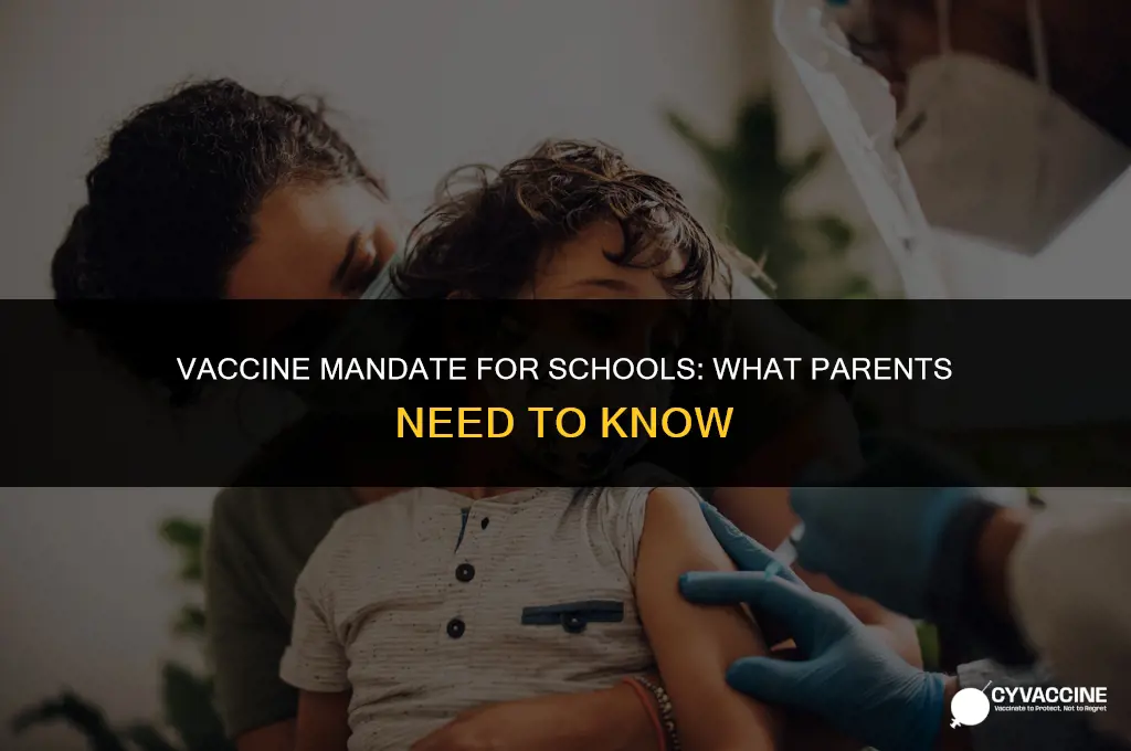 is the vaccine mandatory for school