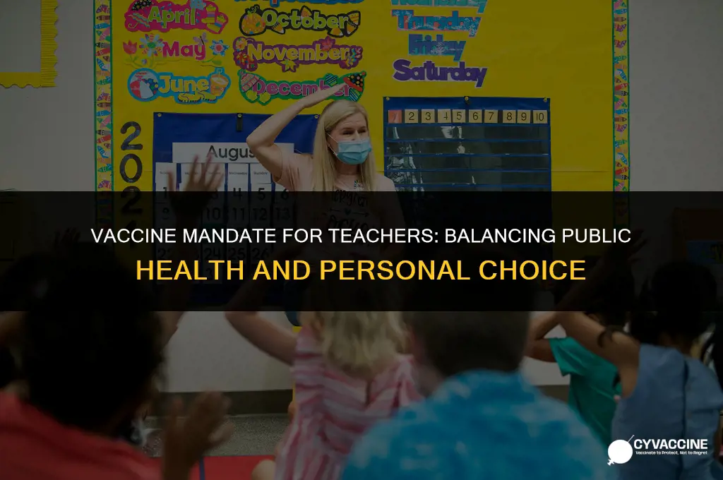 is the vaccine mandatory for teachers