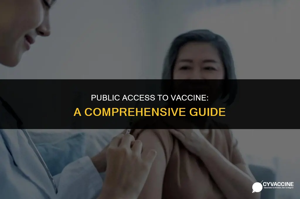 is the vaccine open to public