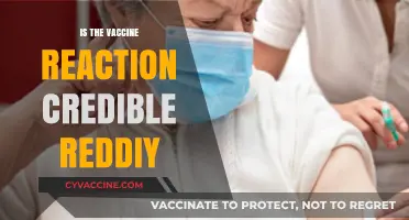 Exploring the Credibility of Vaccine Reactions on Reddit