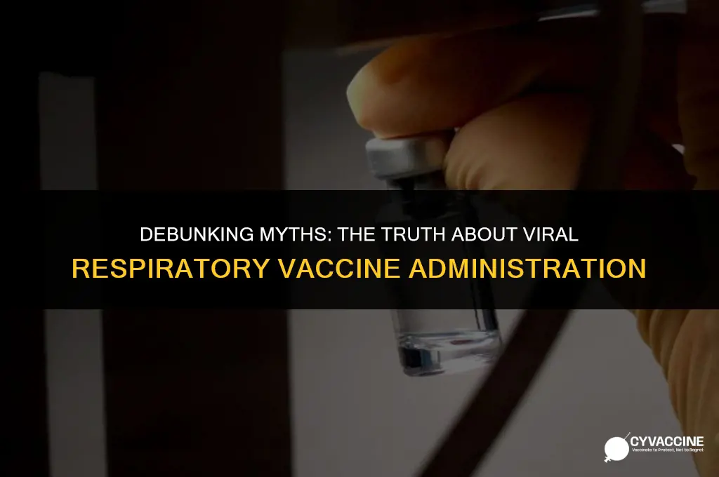 is the viral respiratory vaccine intramuscular