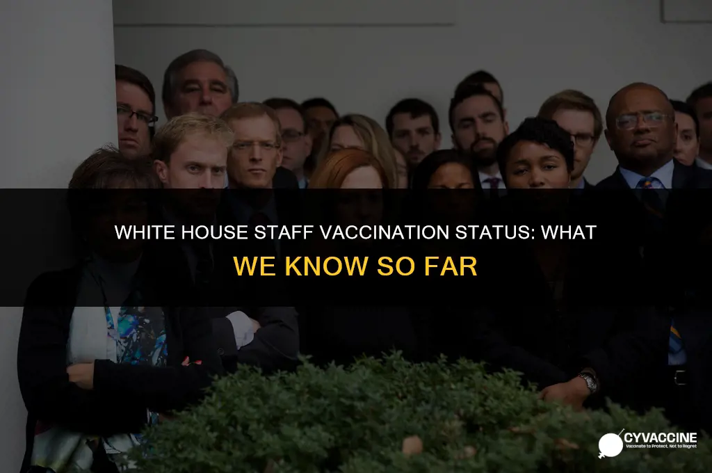 is the white house staff vaccinated