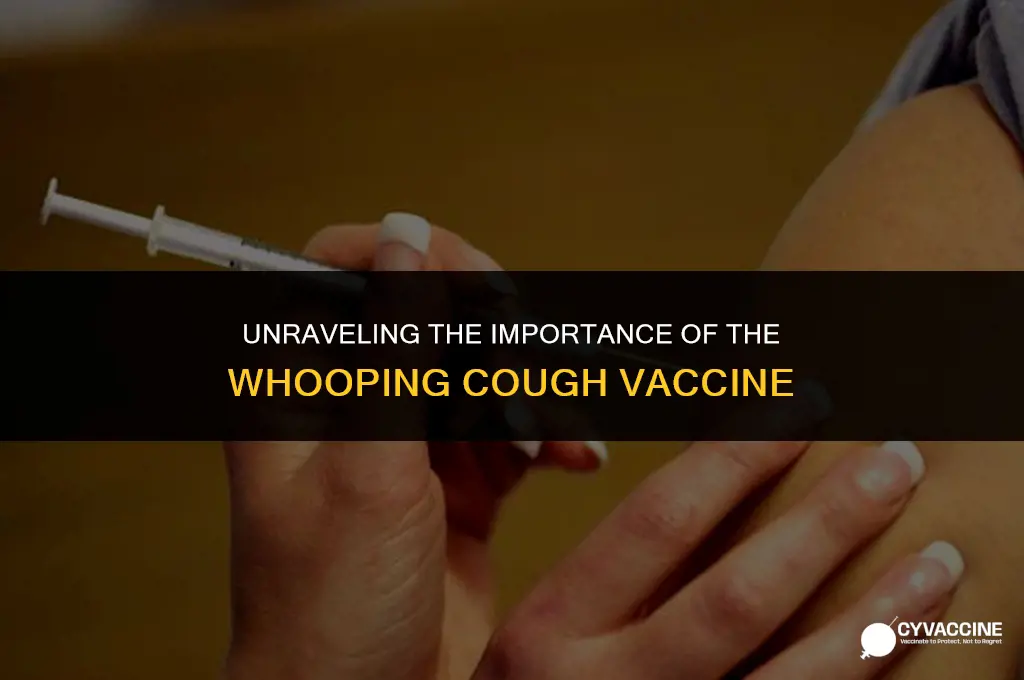 is the whooping cough vaccine necessary