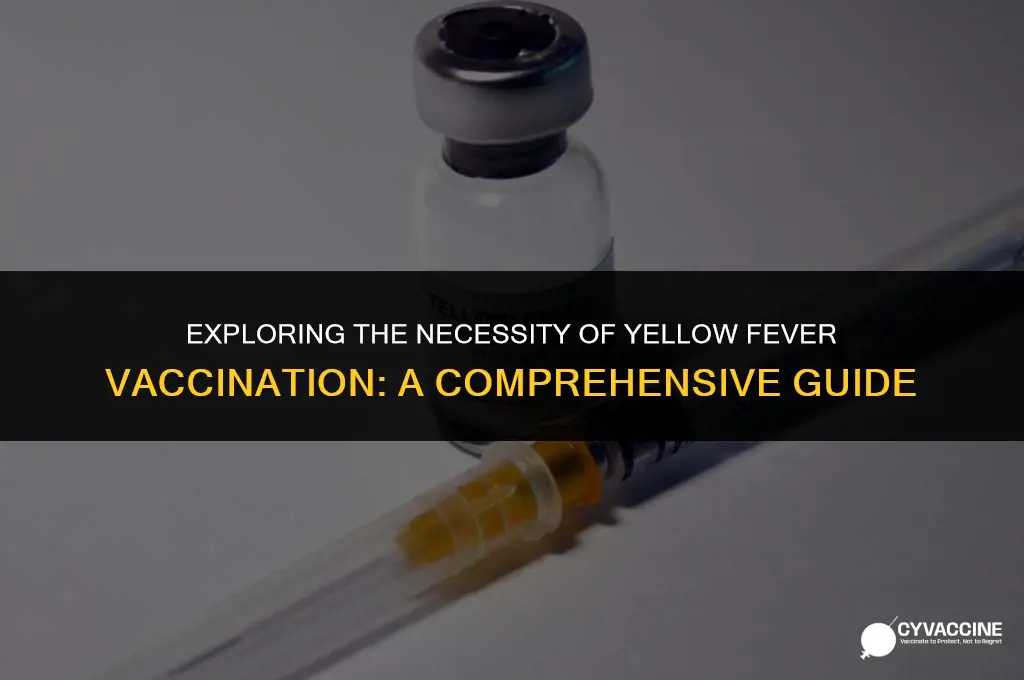 is the yellow fever vaccine mandatory