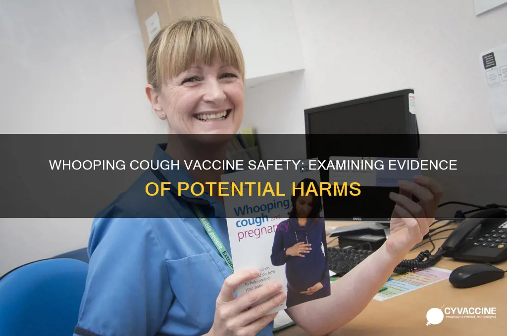 is ther any proff that whooping cough vaccine is harmful