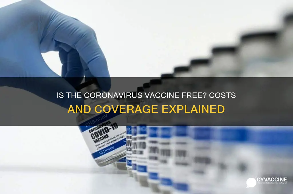 is there a charge for the coronavirus vaccine
