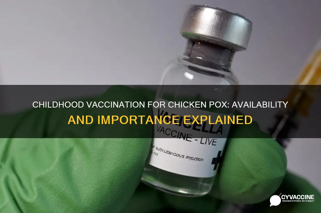is there a childhood vaccination for chicken pox