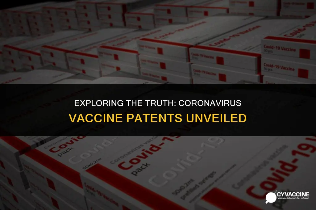 is there a coronavirus vaccine patent
