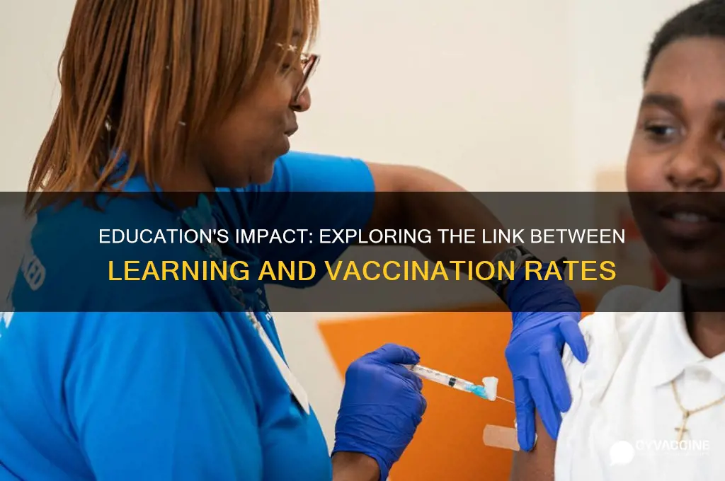 is there a correlation between education and vaccination rates