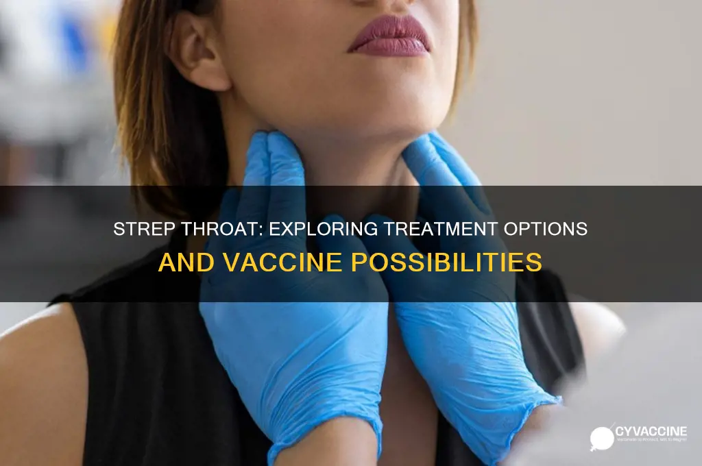 is there a cure or vaccine for strep throat