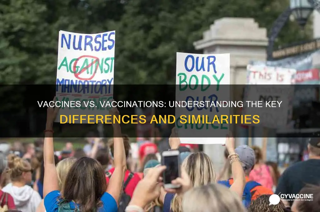 is there a difference between vaccines and vaccinations