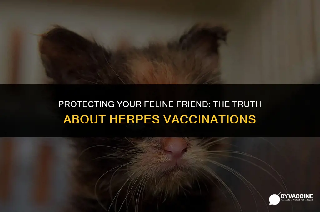 is there a feline herpes vaccination