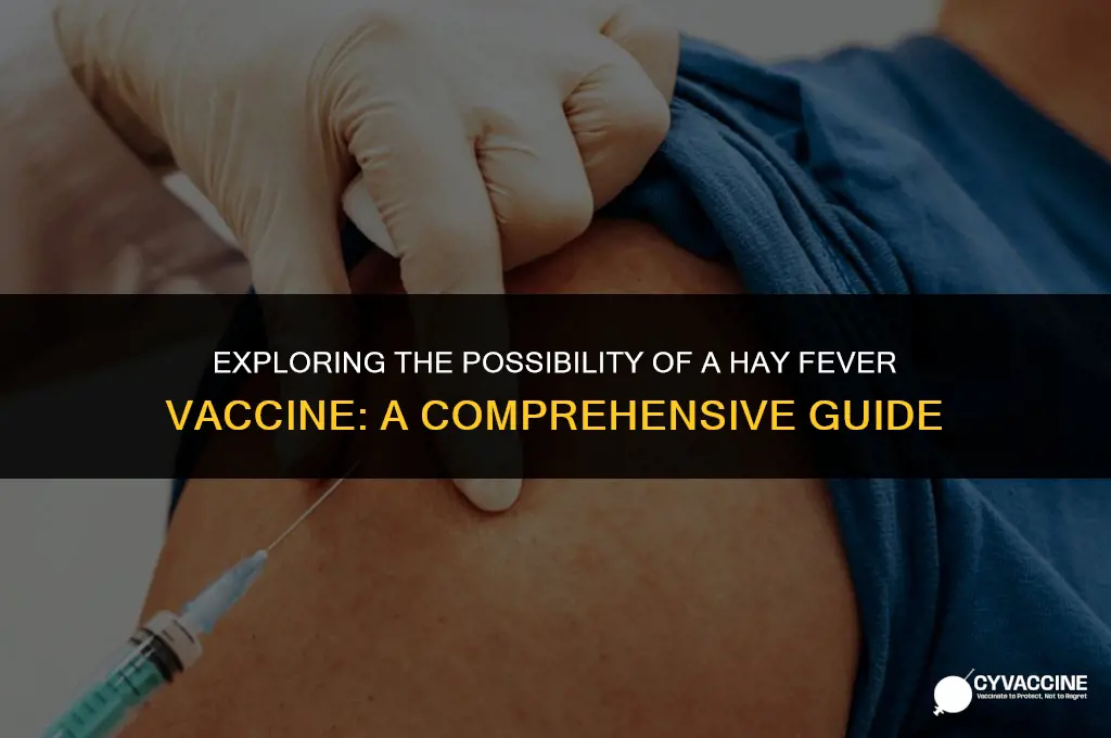 is there a hay fever vaccine