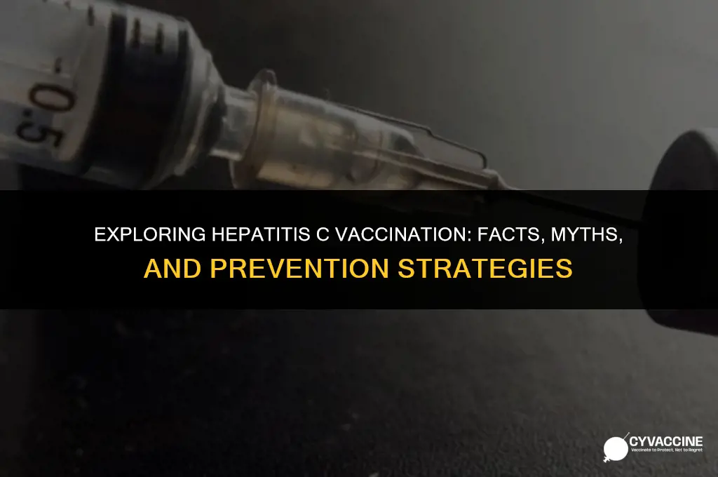 is there a hep c vaccination