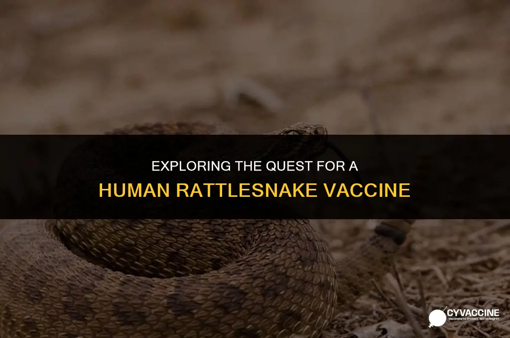 is there a human rattlesnake vaccine