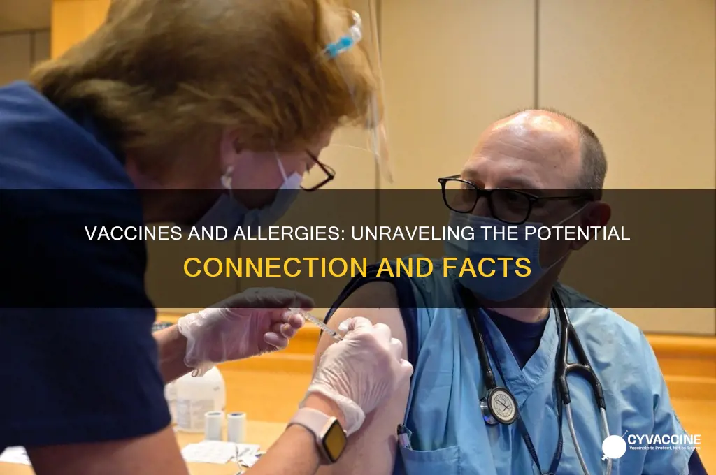 is there a link between vaccines and allergies