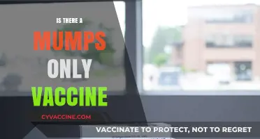 Exploring the Availability of a Standalone Mumps Vaccine