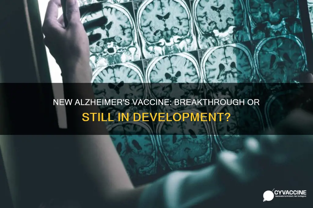 is there a new vaccine for alzheimer