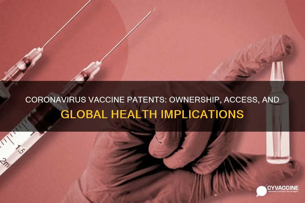 is there a patent for a coronavirus vaccine