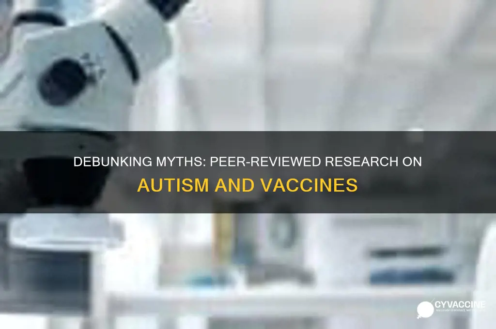 is there a peer reviewed study linking autism with vaccines