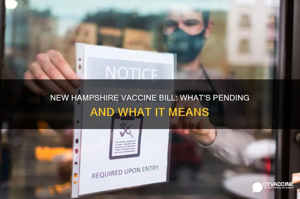 is there a pending bill about vaccines in new hampshire