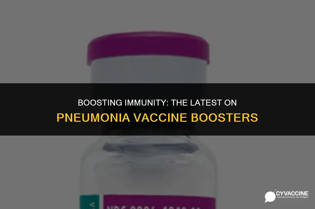 is there a pneumonia vaccine booster