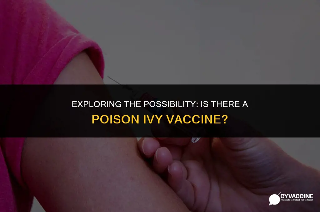 is there a poison ivy vaccine