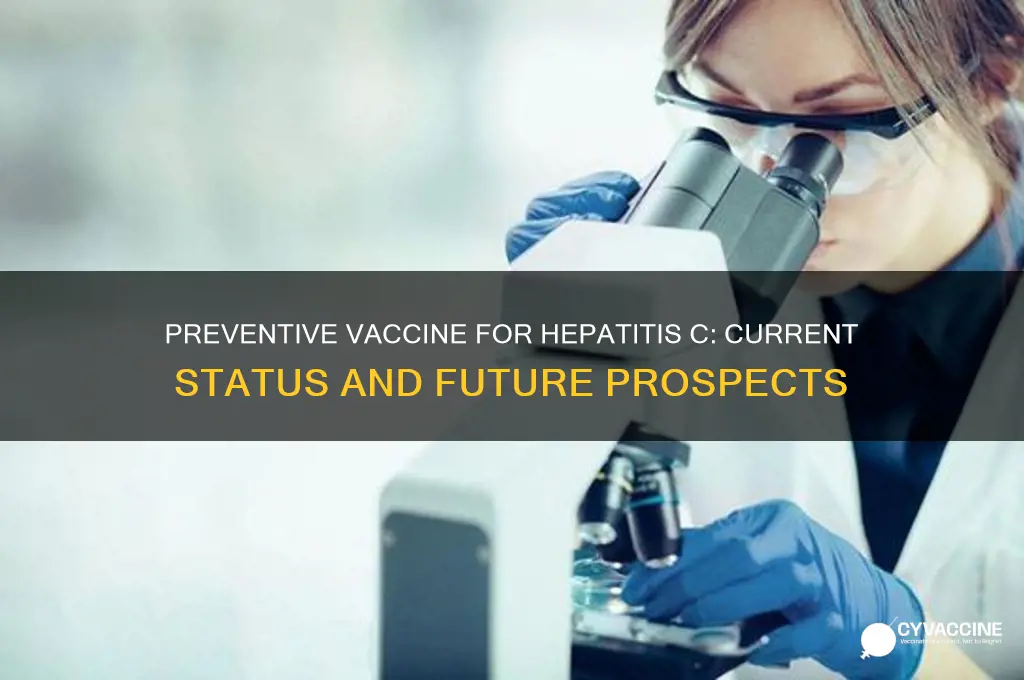is there a preventive vaccine for hepatitis c
