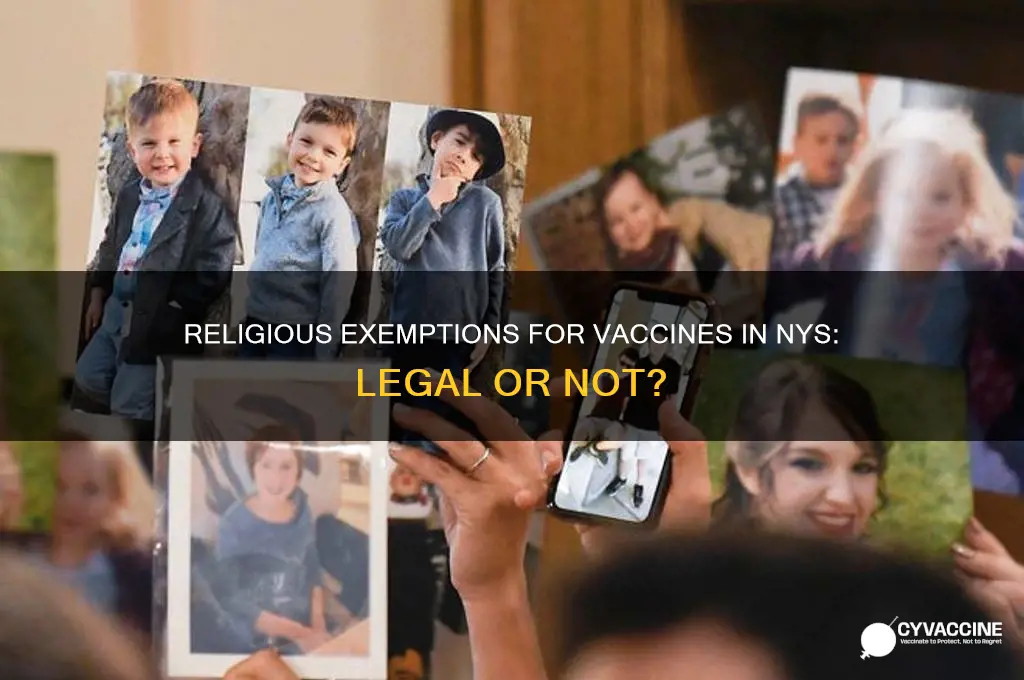 is there a religious exemption for vaccines in nys
