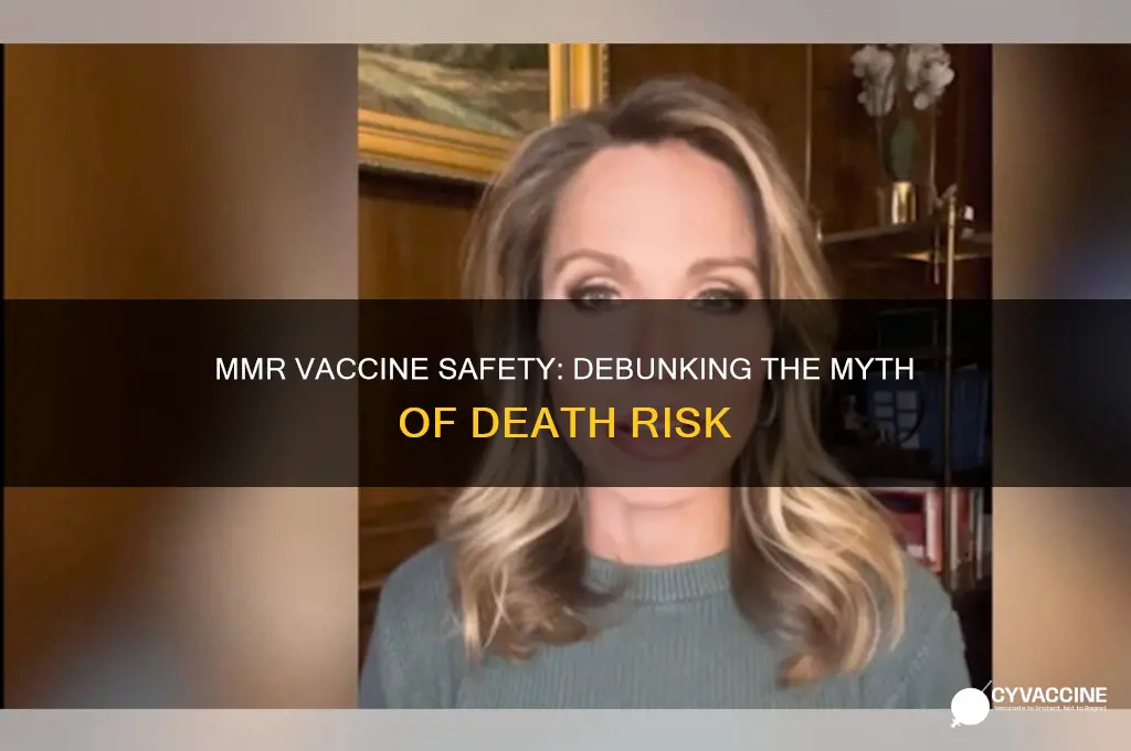 is there a risk of death from the mmr vaccine