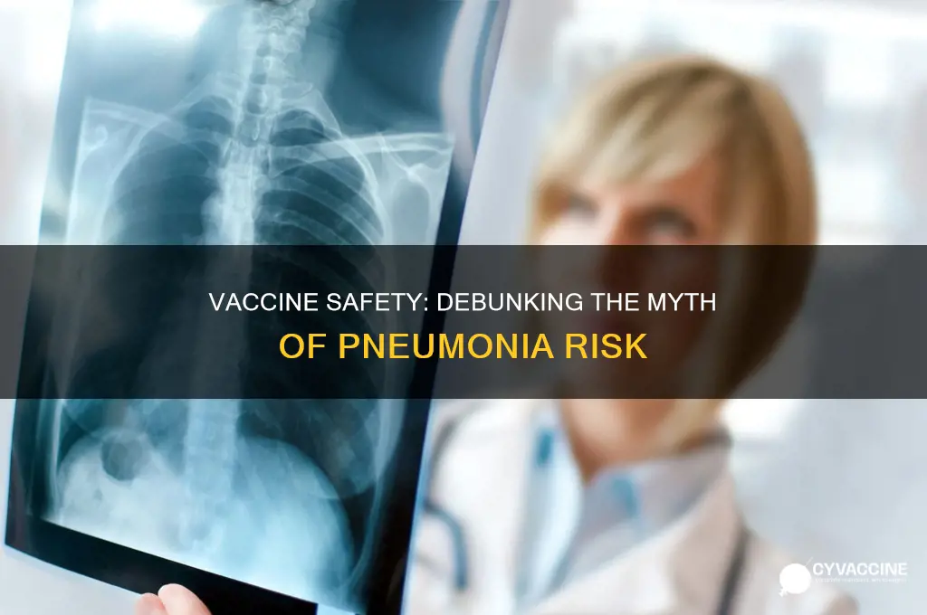 is there a risk of pneumonia from the vaccine