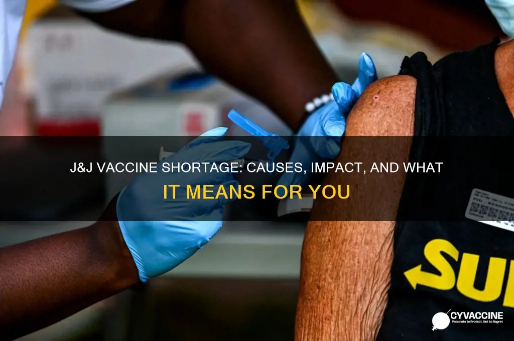 is there a shortage of j&j vaccine