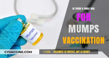 Is There a Single Vial for Mumps Vaccination? Exploring Options