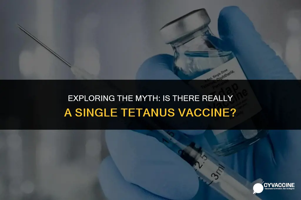 is there a single tetanus vaccine