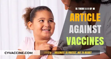 U of M Article: Debunking Vaccine Myths and Misinformation