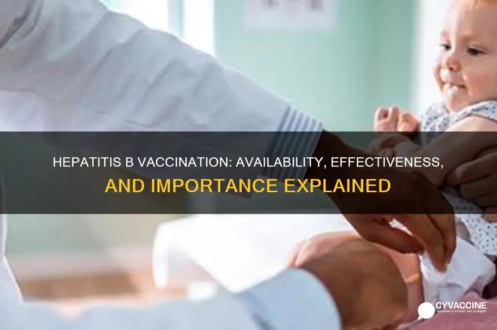 is there a vaccination available for hepatitis b