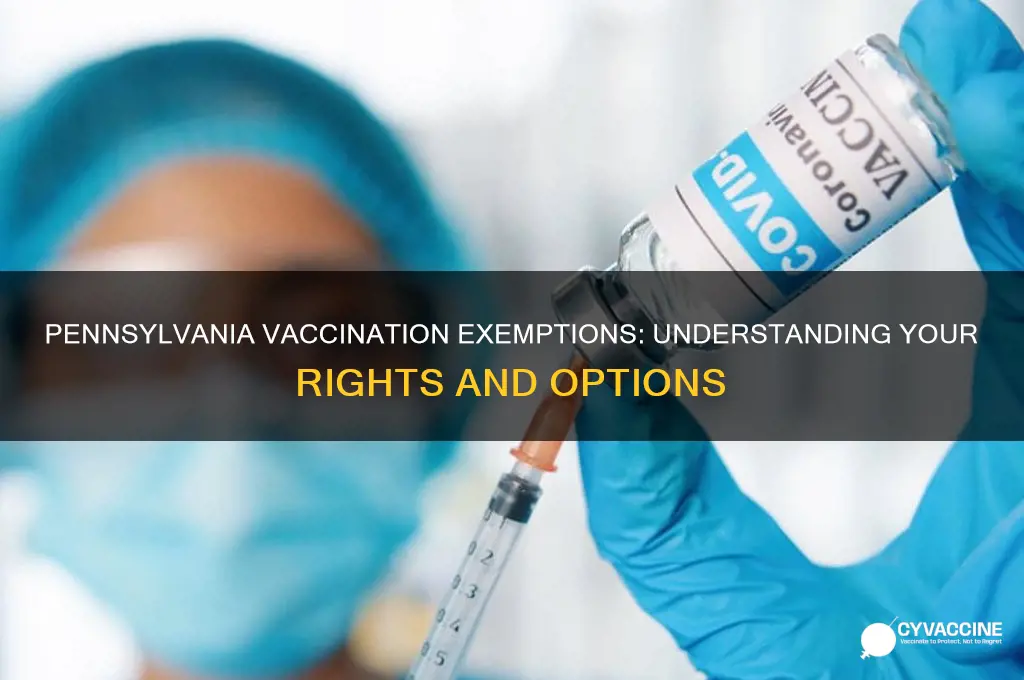 is there a vaccination exempt form for pennsylvania