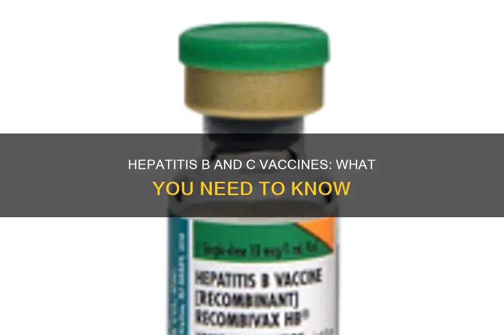 is there a vaccination for hep b and c