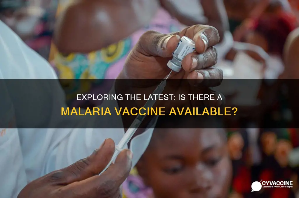 is there a vaccination for malaria