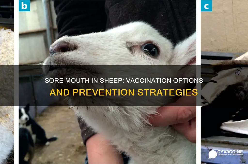 is there a vaccination for sore mouth in sheep