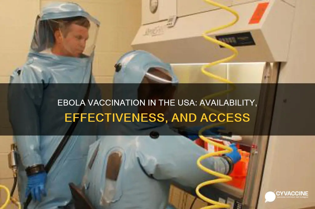 is there a vaccination for the ebola virus in usa