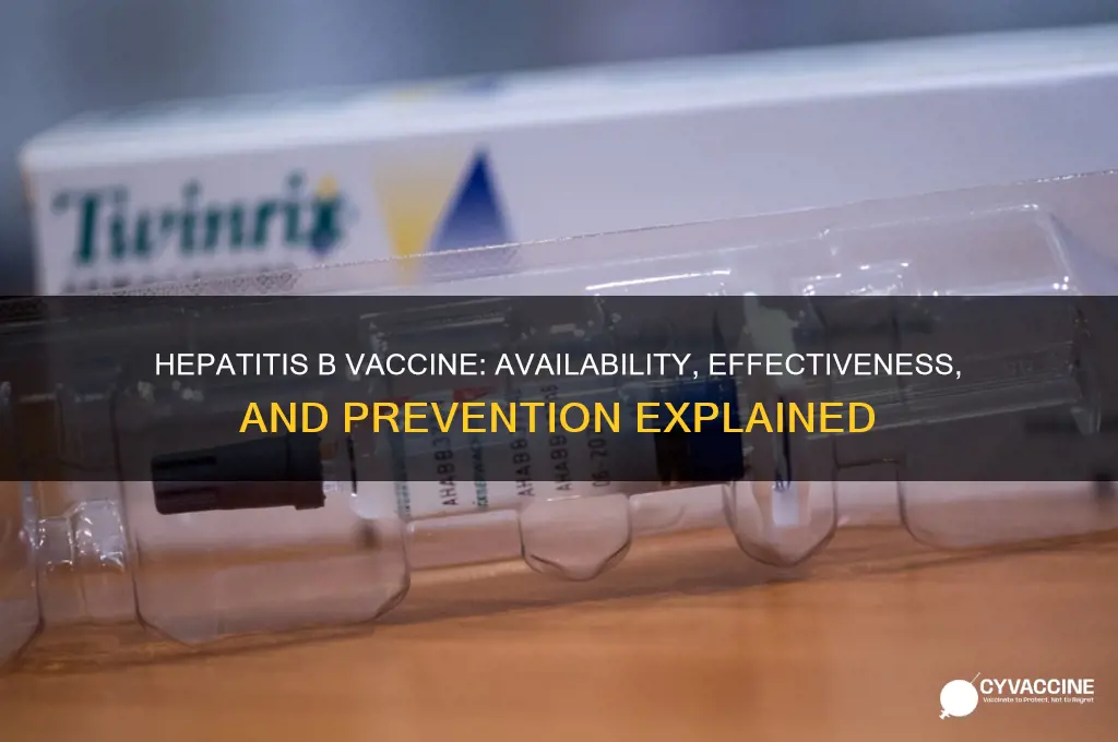 is there a vaccine available for heppatitus b