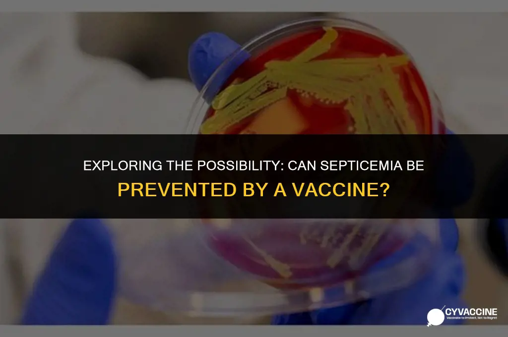 is there a vaccine foe septicemia
