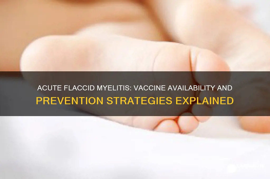 is there a vaccine for acute flaccid myelitis