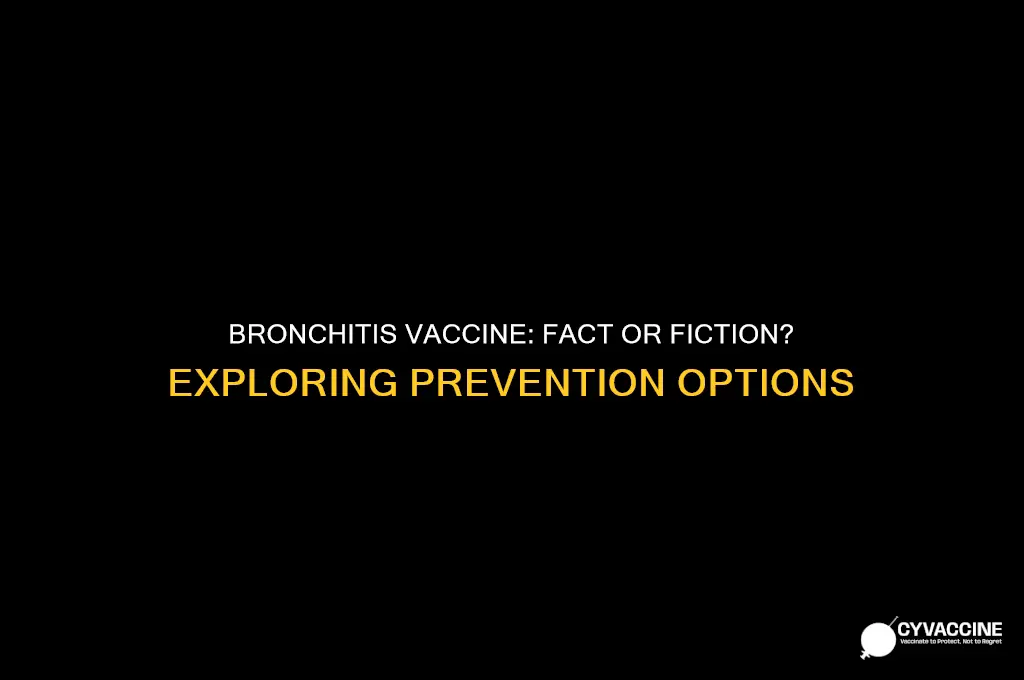 is there a vaccine for bronchitis