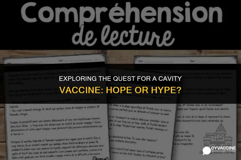 is there a vaccine for cavities
