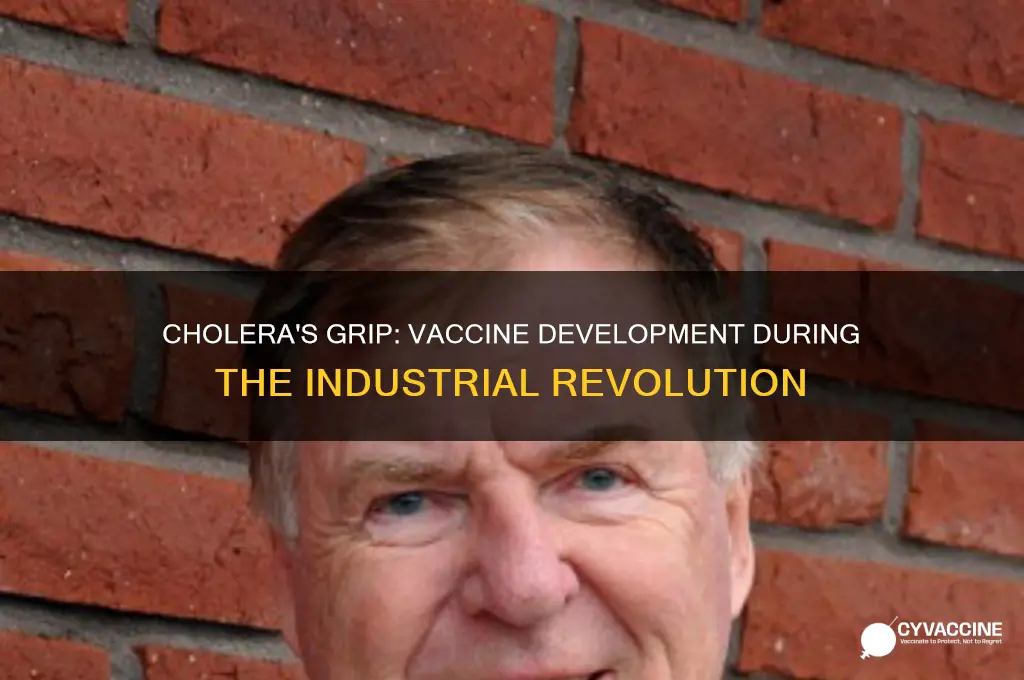 is there a vaccine for cholera during the industrial revolution
